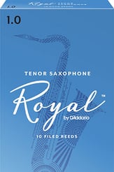 Rico Royal Tenor Saxophone Reeds #1 Box of 10 Reeds